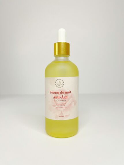 Sérum Nuit Anti-Âge à l’Huile de Rose – 100 ml